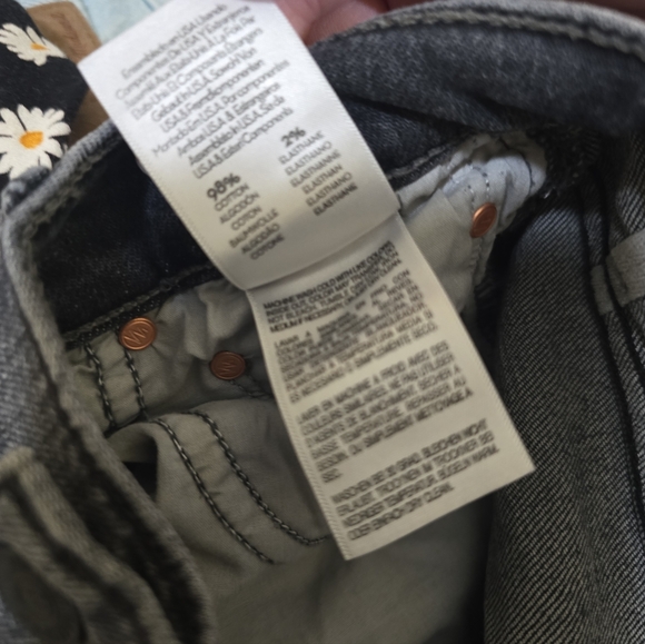 MOTHER The Half Pipe Flood Barrell High Rise Jeans Outta Sight 25 Faded Black - Picture 10 of 11